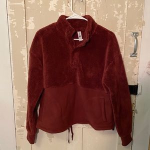 Maroon All in Motion Pull Over Sweater